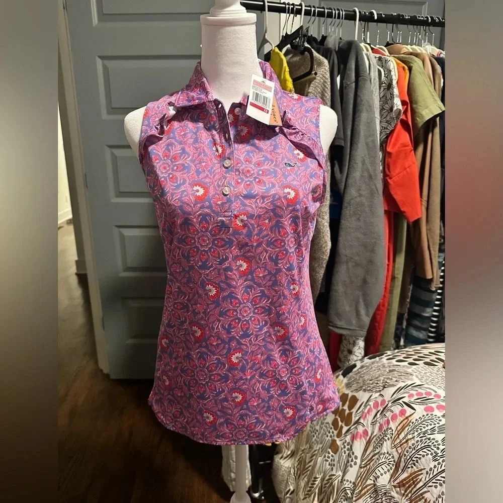 Vineyard Vines Athletic Set NWT skirt and top (sold together) XS katma floral - Picture 5 of 10